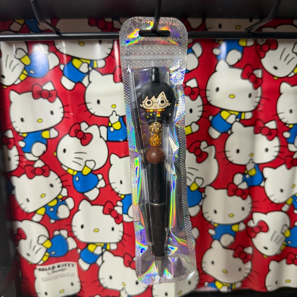 Harry Potter Focal Beaded Pen, With Blue And Black Ink Replacements